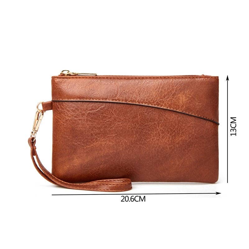 Solid Color Minimalist Single Shoulder Crossbody Mother Leather Bag