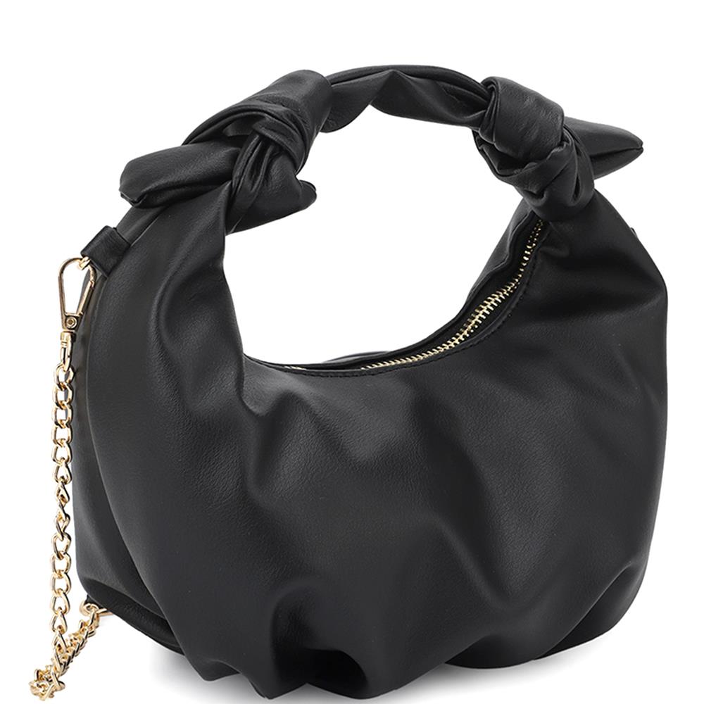 Smooth Round Handle Zipper Bag - Niques_Boutique