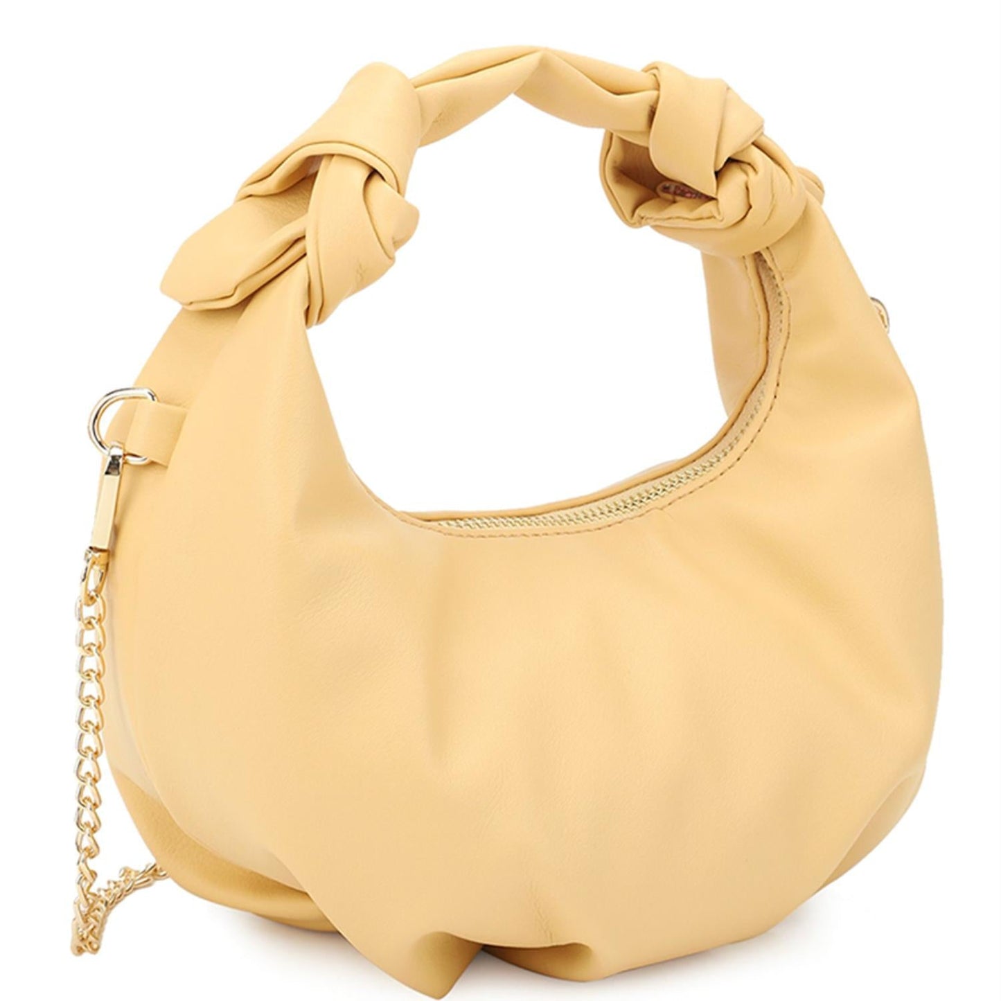Smooth Round Handle Zipper Bag - Niques_Boutique