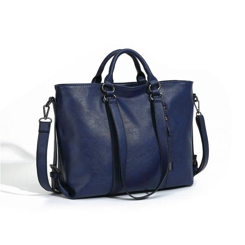 Large Capacity Fashion Soft Leather Single Shoulder Tote Bag