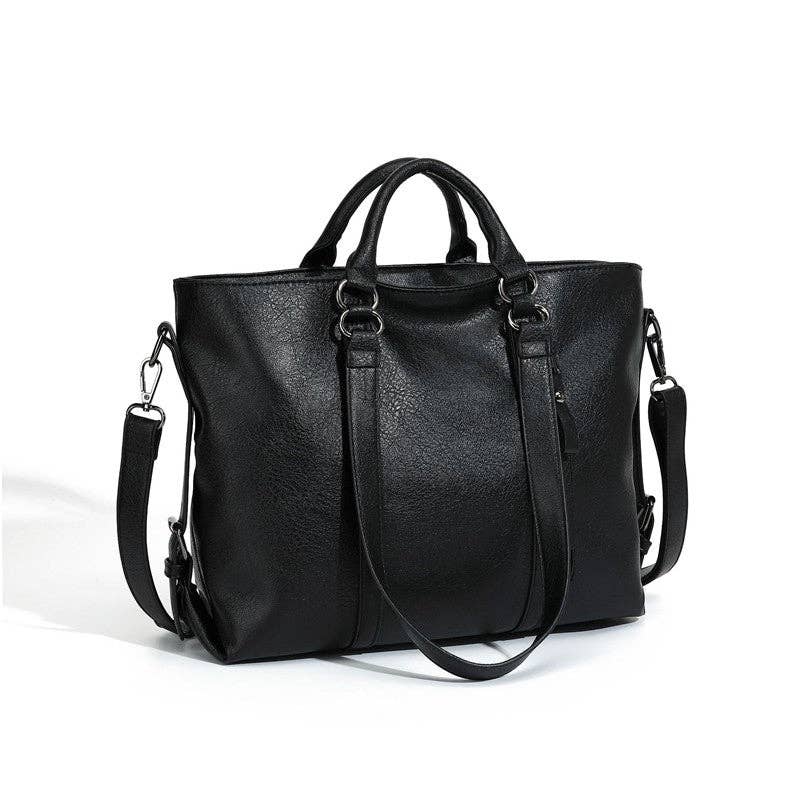 Large Capacity Fashion Soft Leather Single Shoulder Tote Bag