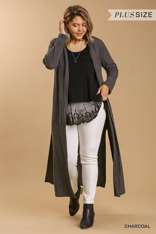 Open Front Long Body Cardigan - Niques_Boutique